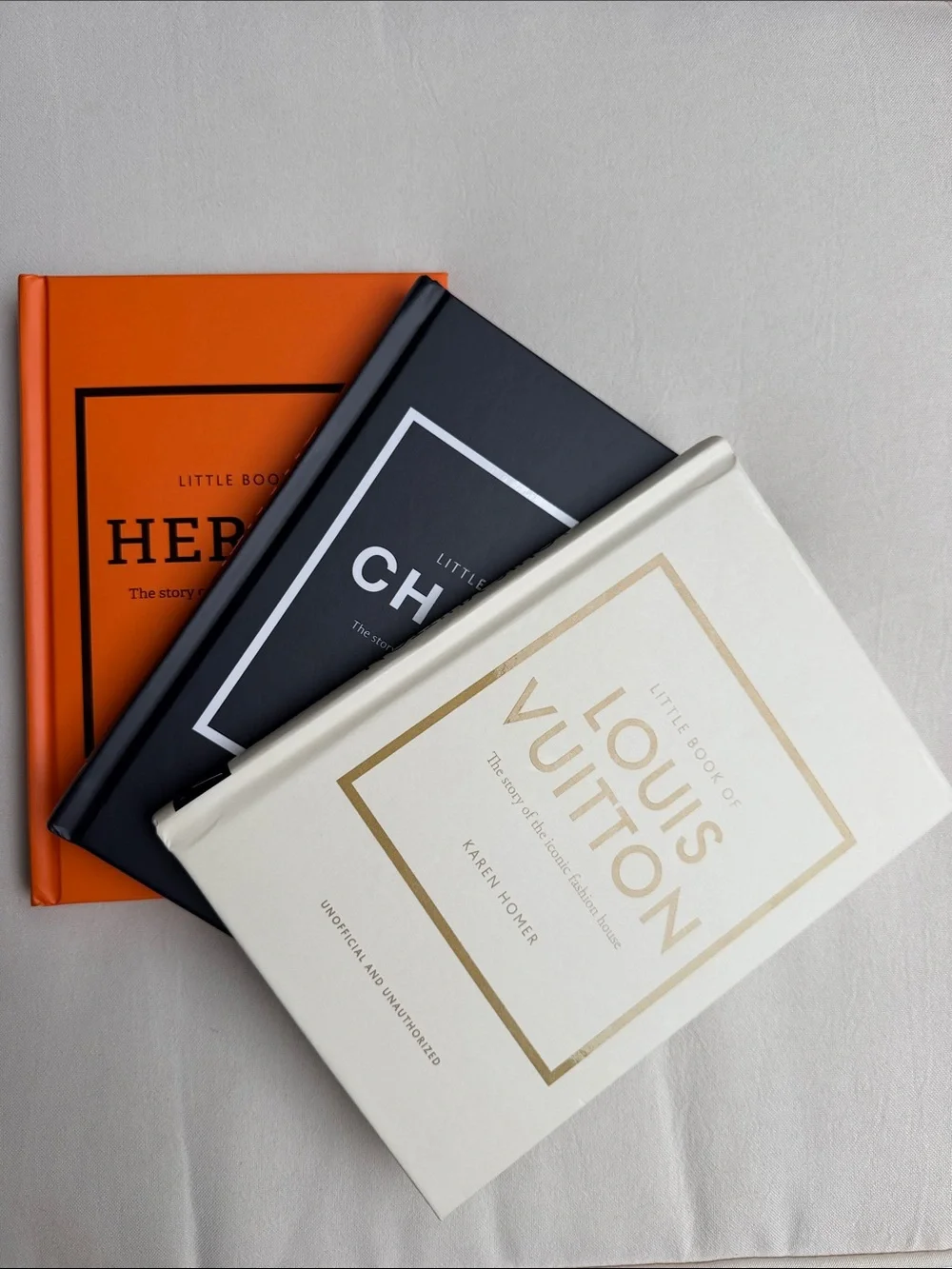 Little Book of Luxury 3-Book Set Chanel Hermès Louis Vuitton in Dior Box